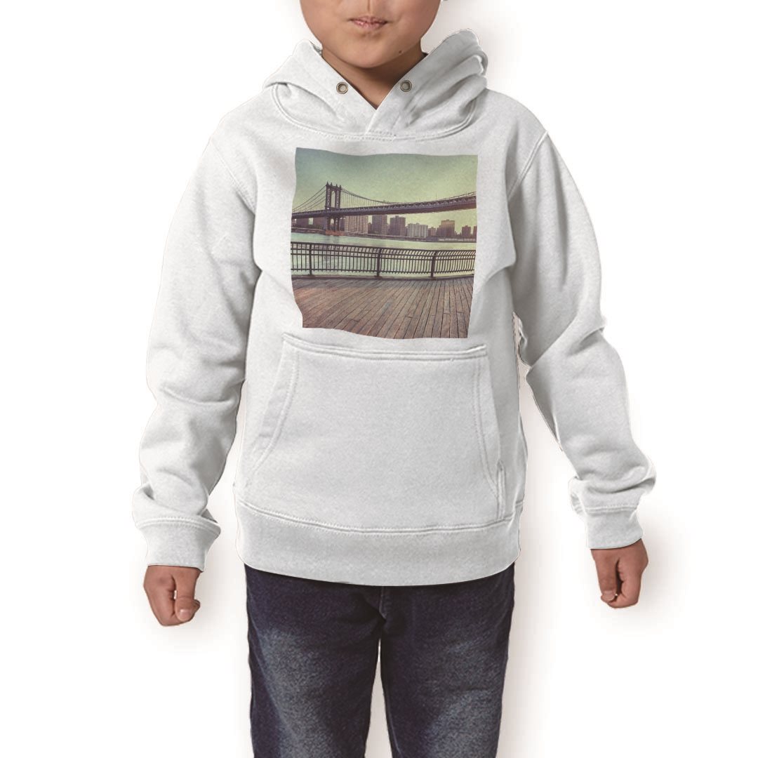 パーカー キッズ ホワイト グレー ブラック デザイン 110 130 150 parker hooded sweatshirt フーディ 白　黒　灰色 子供 男の子 女の子 010770 風景　写真　景色(4)