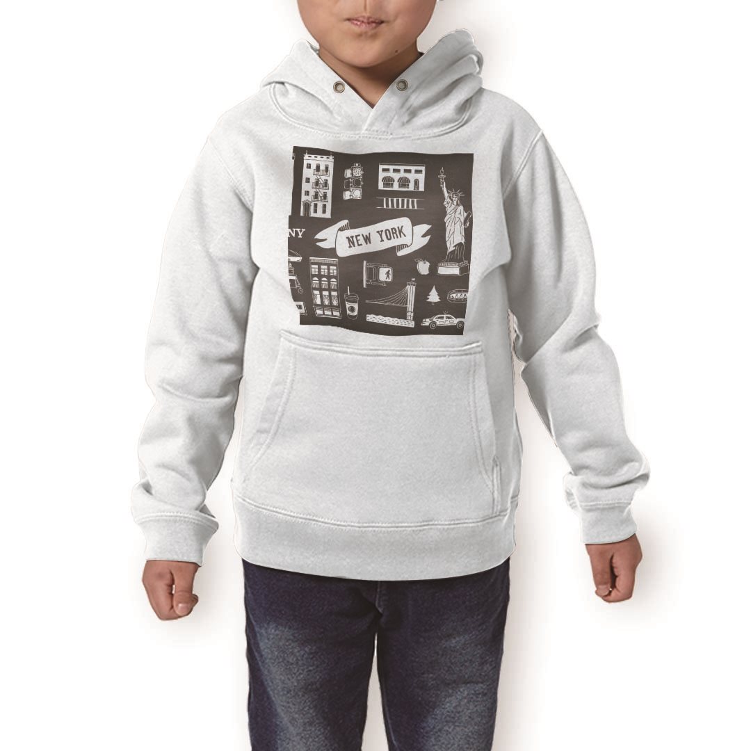 パーカー キッズ ホワイト グレー ブラック デザイン 110 130 150 parker hooded sweatshirt フーディ ..