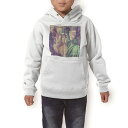 パーカー キッズ ホワイト グレー ブラック デザイン 110 130 150 parker hooded sweatshirt フーディ 白　黒　灰色 子供 男の子 女の子 010900 自由の女神　ニューヨーク　風景