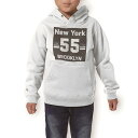 パーカー キッズ ホワイト グレー ブラック デザイン 110 130 150 parker hooded sweatshirt フーディ 白 黒 灰色 子供 男の子 女の子 010905 ニューヨーク 英語 グレー(4)