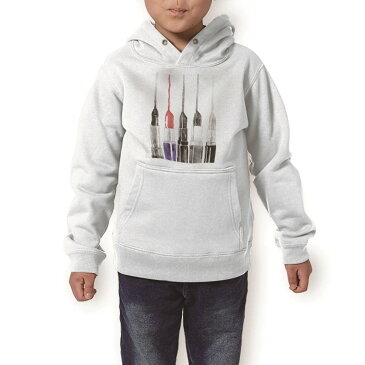 パーカー キッズ ホワイト グレー ブラック デザイン 110 130 150 parker hooded sweatshirt フーディ 白　黒　灰色 子供 男の子 女の子 010913 メイク　口紅　化粧