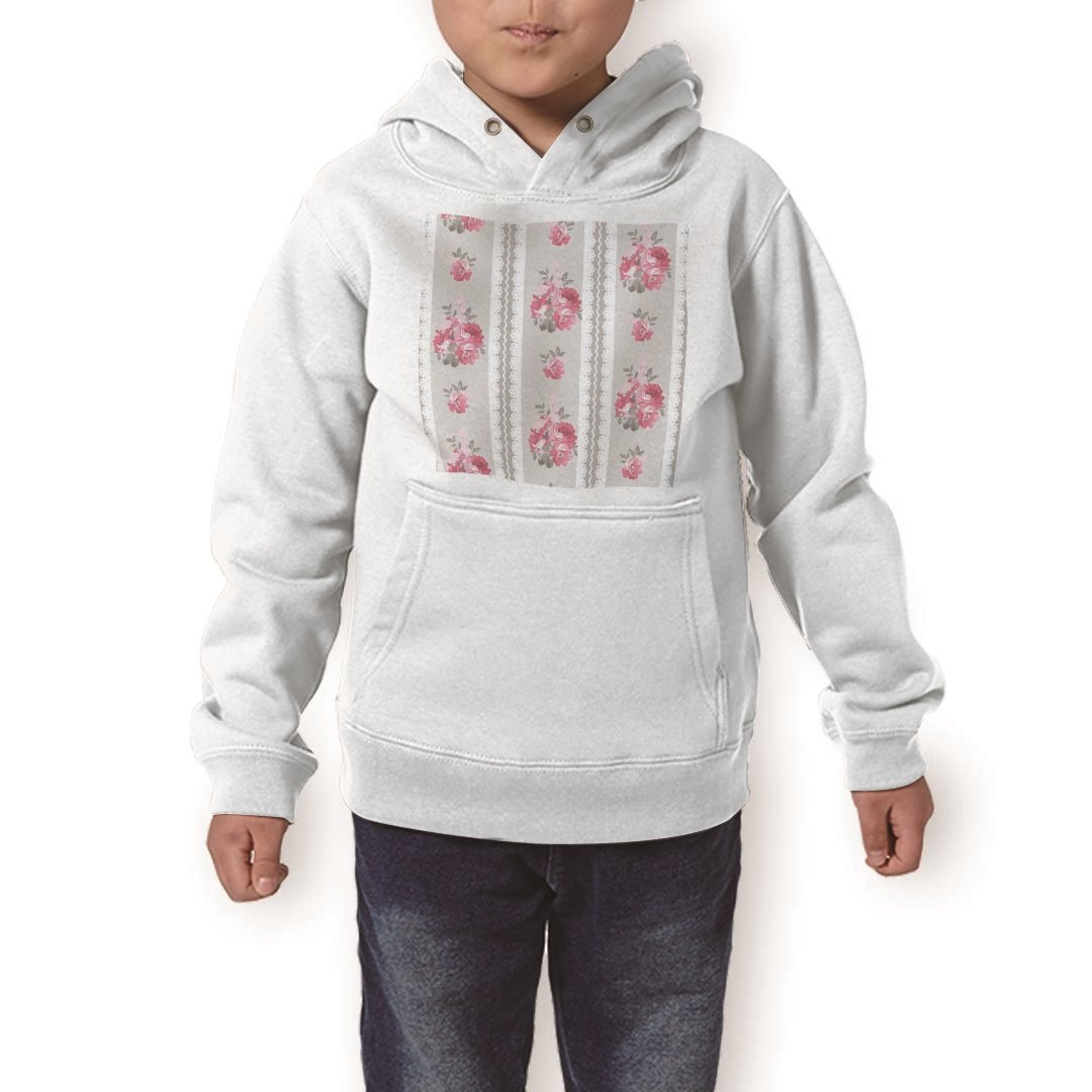 楽天kabeコレパーカー キッズ ホワイト グレー ブラック デザイン 110 130 150 parker hooded sweatshirt フーディ 白　黒　灰色 子供 男の子 女の子 011029 花　レース　ピンク