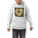 パーカー キッズ ホワイト グレー ブラック デザイン 110 130 150 parker hooded sweatshirt フーディ 白　黒　灰色 子供 男の子 女の子 011376 カセット　音楽　テープ