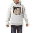 パーカー キッズ ホワイト グレー ブラック デザイン 110 130 150 parker hooded sweatshirt フーディ 白　黒　灰色 子供 男の子 女の子 011484 和風　和柄　歌舞伎