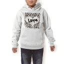 パーカー キッズ ホワイト グレー ブラック デザイン 110 130 150 parker hooded sweatshirt フーディ 白　黒　灰色 子供 男の子 女の子 011662 ヒョウ柄　LOVE　ハート