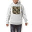 パーカー キッズ ホワイト グレー ブラック デザイン 110 130 150 parker hooded sweatshirt フーディ 白　黒　灰色 子供 男の子 女の子 012092 ひまわり　花　黒