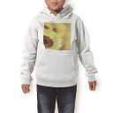 パーカー キッズ ホワイト グレー ブラック デザイン 110 130 150 parker hooded sweatshirt フーディ 白 黒 灰色 子供 男の子 女の子 012204 ひまわり 黄色 絵画
