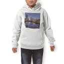 パーカー キッズ ホワイト グレー ブラック デザイン 110 130 150 parker hooded sweatshirt フーディ 白　黒　灰色 子供 男の子 女の子 012280 観覧車　景色　夜景