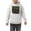 パーカー キッズ ホワイト グレー ブラック デザイン 110 130 150 parker hooded sweatshirt フーディ 白　黒　灰色 子供 男の子 女の子 012649 サングラス　黒　黄色