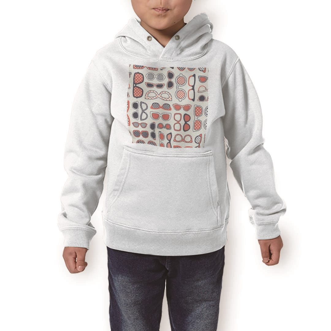 楽天kabeコレパーカー キッズ ホワイト グレー ブラック デザイン 110 130 150 parker hooded sweatshirt フーディ 白　黒　灰色 子供 男の子 女の子 012746 サングラス　眼鏡　おしゃれ