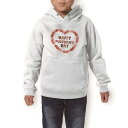 パーカー キッズ ホワイト グレー ブラック デザイン 110 130 150 parker hooded sweatshirt フーディ 白 黒 灰色 子供 ...