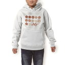 パーカー キッズ ホワイト グレー ブラック デザイン 110 130 150 parker hooded sweatshirt フーディ 白　黒　灰色 子供 男の子 女の子 012994 梅　花　木