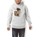 パーカー キッズ ホワイト グレー ブラック デザイン 110 130 150 parker hooded sweatshirt フーディ 白　黒　灰色 子供 男の子 女の子 013304 和　浮世絵　絵