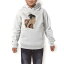 パーカー キッズ ホワイト グレー ブラック デザイン 110 130 150 parker hooded sweatshirt フーディ ..