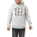パーカー キッズ ホワイト グレー ブラック デザイン 110 130 150 parker hooded sweatshirt フーディ 白 黒 灰色 子供 男の子 女の子 013505 ロボット 機械(4)