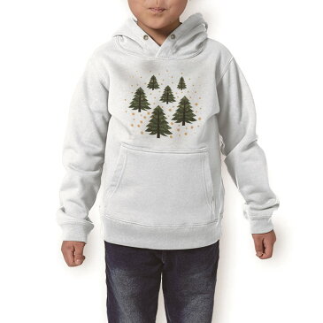 パーカー キッズ ホワイト グレー ブラック デザイン 110 130 150 parker hooded sweatshirt フーディ 白　黒　灰色 子供 男の子 女の子 013723 クリスマス　ツリー