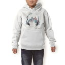 パーカー キッズ ホワイト グレー ブラック デザイン 110 130 150 parker hooded sweatshirt フーディ 白 黒 灰色 子供 男の子 女の子 014180 ヘッドホン 音楽 風景