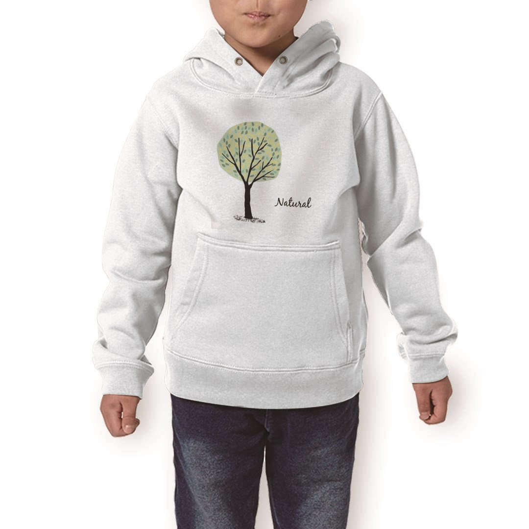 パーカー キッズ ホワイト グレー ブラック デザイン 110 130 150 parker hooded sweatshirt フーディ 白　黒　灰色 子供 男の子 女の子 014193 風景　木　植物