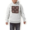 パーカー キッズ ホワイト グレー ブラック デザイン 110 130 150 parker hooded sweatshirt フーディ 白　黒　灰色 子供 男の子 女の子 014477 ネイティブ柄　模様