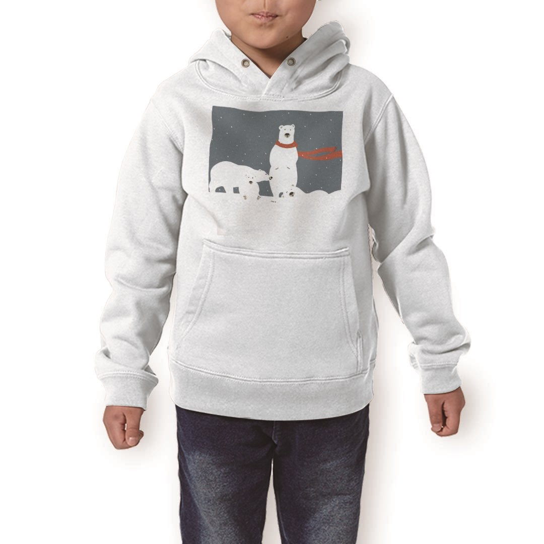 パーカー キッズ ホワイト グレー ブラック デザイン 110 130 150 parker hooded sweatshirt フーディ 白 黒 灰色 子供 男の子 女の子 014628 クマ 動物 アニマル