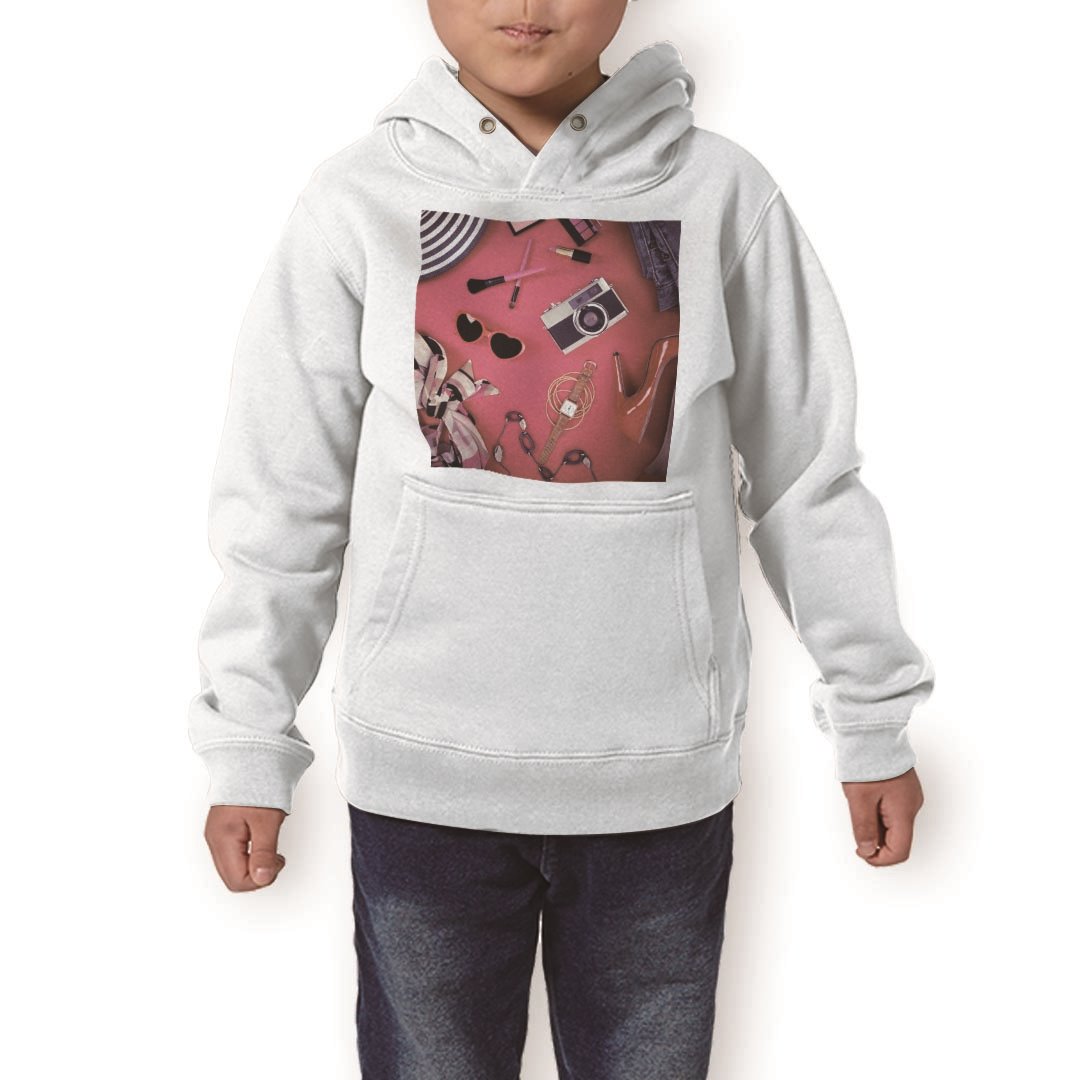 パーカー キッズ ホワイト グレー ブラック デザイン 110 130 150 parker hooded sweatshirt フーディ 白 黒 灰色 子供 男の子 女の子 014657 ファッション おしゃれ カメラ