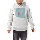 パーカー キッズ ホワイト グレー ブラック デザイン 110 130 150 parker hooded sweatshirt フーディ 白 黒 灰色 子供 男の子 女の子 014885 花 花びら アイス ピンク(4)