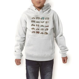 パーカー キッズ ホワイト グレー ブラック デザイン 110 130 150 parker hooded sweatshirt フーディ 白　黒　灰色 子供 男の子 女の子 014915 乗り物　車　飛行機