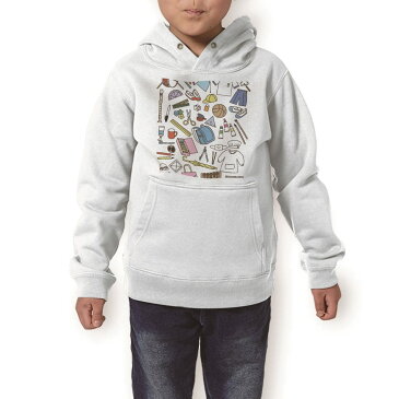 パーカー キッズ ホワイト グレー ブラック デザイン 110 130 150 parker hooded sweatshirt フーディ 白　黒　灰色 子供 男の子 女の子 015317 学校　給食　持ち物　文具　エプロン