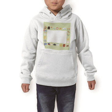 パーカー キッズ ホワイト グレー ブラック デザイン 110 130 150 parker hooded sweatshirt フーディ 白　黒　灰色 子供 男の子 女の子 015409 ランドセル　入学式　カラフル