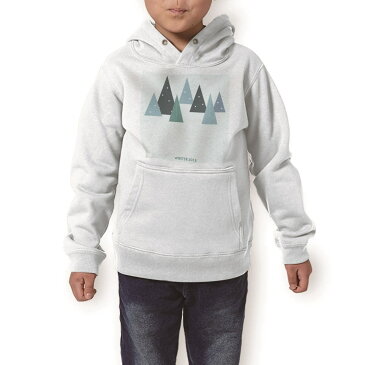 パーカー キッズ ホワイト グレー ブラック デザイン 110 130 150 parker hooded sweatshirt フーディ 白　黒　灰色 子供 男の子 女の子 016065 クリスマス　ツリー　冬