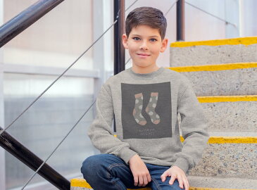 トレーナー キッズ 子供 長袖 ホワイト グレー ブラック デザイン 110 130 150 sweatshirt trainer 白 黒 灰色 裏パイル スウェット スエット 015733 服 衣類 靴下