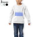 トレーナー キッズ 子供 長袖 ホワイト グレー ブラック デザイン 110 130 150 sweatshirt　trainer　白　黒　灰色　裏パイル　スウェット　スエット 001769 雨　水