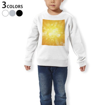 トレーナー キッズ 子供 長袖 ホワイト グレー ブラック デザイン 110 130 150 sweatshirt trainer 白 黒 灰色 裏パイル スウェット スエット 001948 シンプル オレンジ