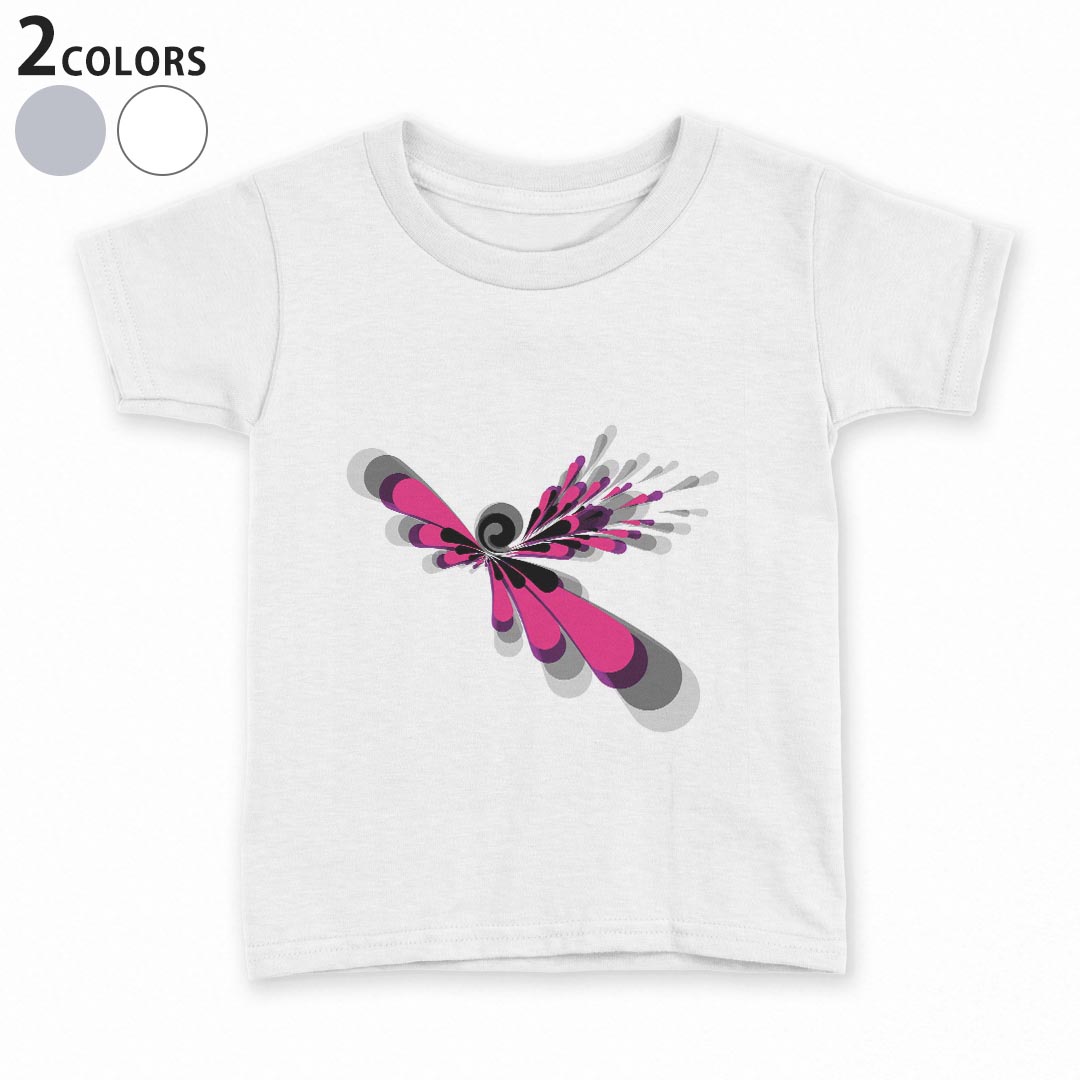 Other - tシャツ キッズ 半袖 白地 デザイン 90 100 110 120 130 140 150 Tシャツ ティーシャツ T shirt 000142 蝶　デザイン　イラスト