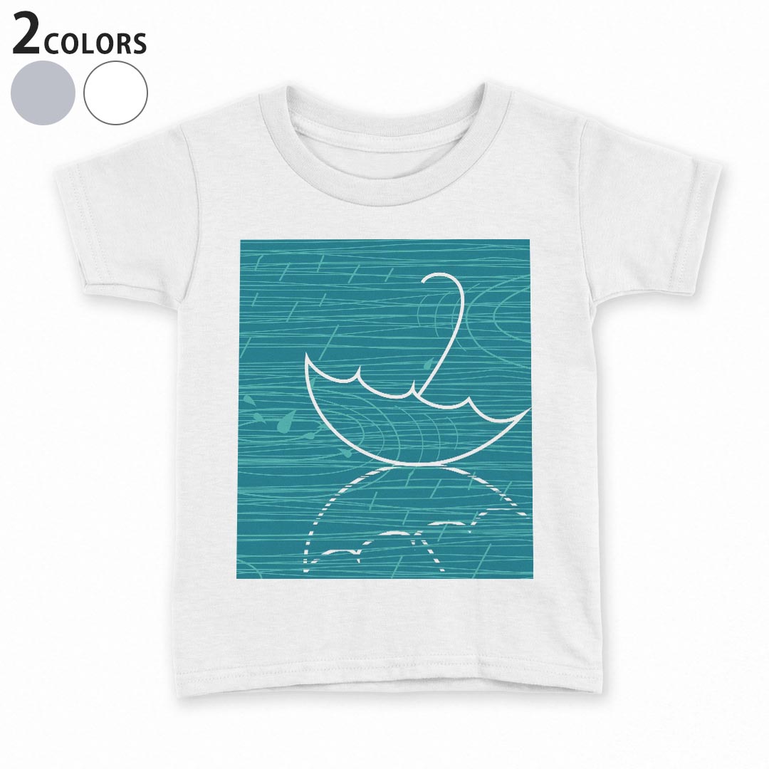 tシャツキッズ半袖白地デザイン90...