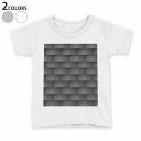 tシャツ キッズ 半袖 白地 デザイン 90 100 110 120 130 140 150 Tシャツ ティーシャツ T shirt 000440 市松模様 チェック 黒(4)