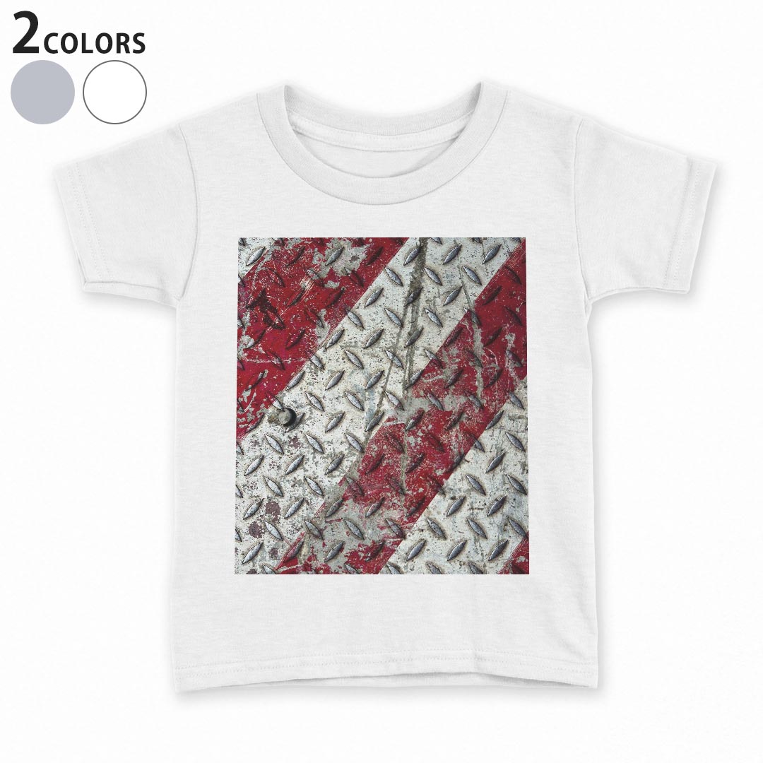 tシャツ キッズ 半袖 白地 デザイン 110 120 130 140 150 Tシャツ ティーシャツ T shirt 001122 メタル　カーボン