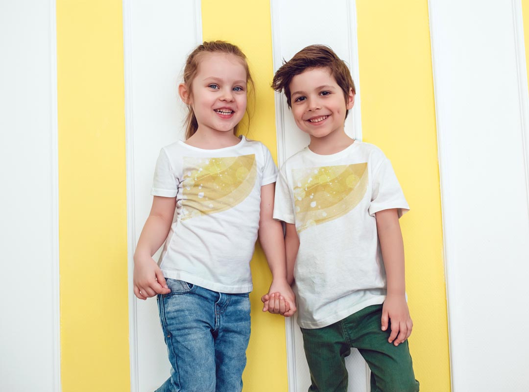 tシャツ キッズ 半袖 白地 デザイン 90 100 110 120 130 140 150 Tシャツ ティーシャツ T shirt 002141 シンプル　オレンジ