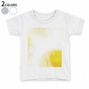 tシャツ キッズ 半袖 白地 デザイン 90 100 110 120 130 140 150 Tシャツ ティーシャツ T shirt 002132 黄色 模様 シンプル