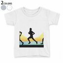 tシャツ キッズ 半袖 白地 デザイン 90 100 110 120 130 140 150 Tシャツ ティーシャツ T shirt 002877 人物 海 イラスト(4)