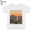 tシャツ キッズ 半袖 白地 デザイン 110 120 130 140 150 Tシャツ ティーシャツ T shirt 003162 写真　景色　風景