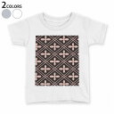 tシャツ キッズ 半袖 白地 デザイン 90 100 110 120 130 140 150 Tシャツ ティーシャツ T shirt 004256 模様 黒 ピンク(4)