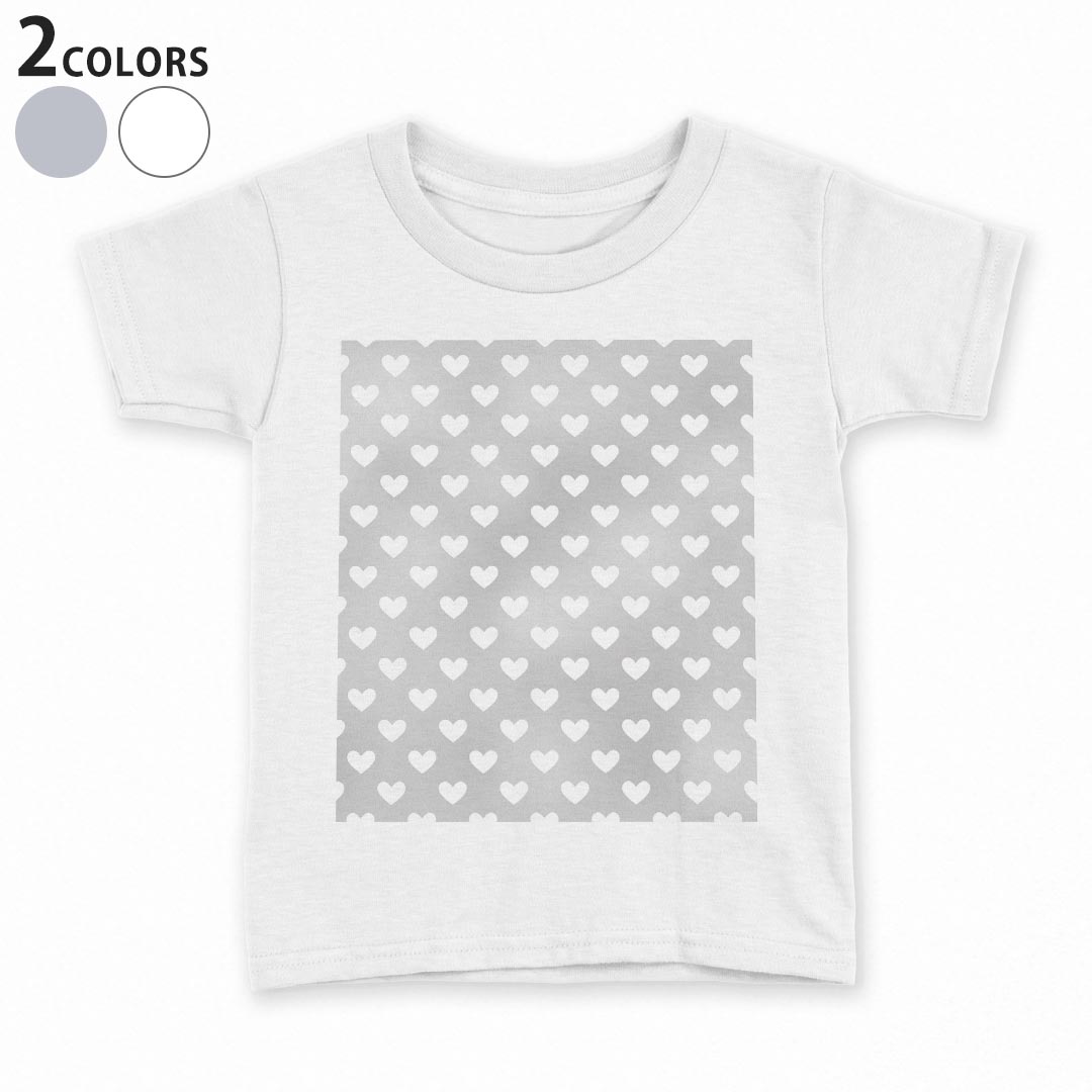 Other - tシャツ キッズ 半袖 白地 デザイン 90 100 110 120 130 140 150 Tシャツ ティーシャツ T shirt 006550 ハート　模様