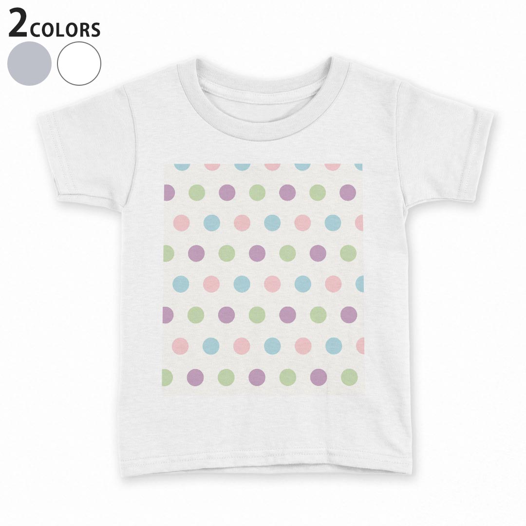 Other - tシャツ キッズ 半袖 白地 デザイン 90 100 110 120 130 140 150 Tシャツ ティーシャツ T shirt 007016 水玉　模様