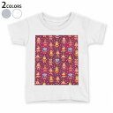 tシャツ キッズ 半袖 白地 デザイン 90 100 110 120 130 140 150 Tシャツ ティーシャツ T shirt 007677 赤 レッド 動物 模様 サンタ(4)