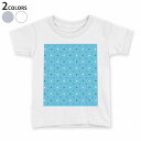 tシャツ キッズ 半袖 白地 デザイン 90 100 110 120 130 140 150 Tシャツ ティーシャツ T shirt 008659 水色 水玉 模様(4)