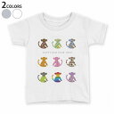 tシャツ キッズ 半袖 白地 デザイン 90 100 110 120 130 140 150 Tシャツ ティーシャツ T shirt 009568 動物 猿 虹(4)