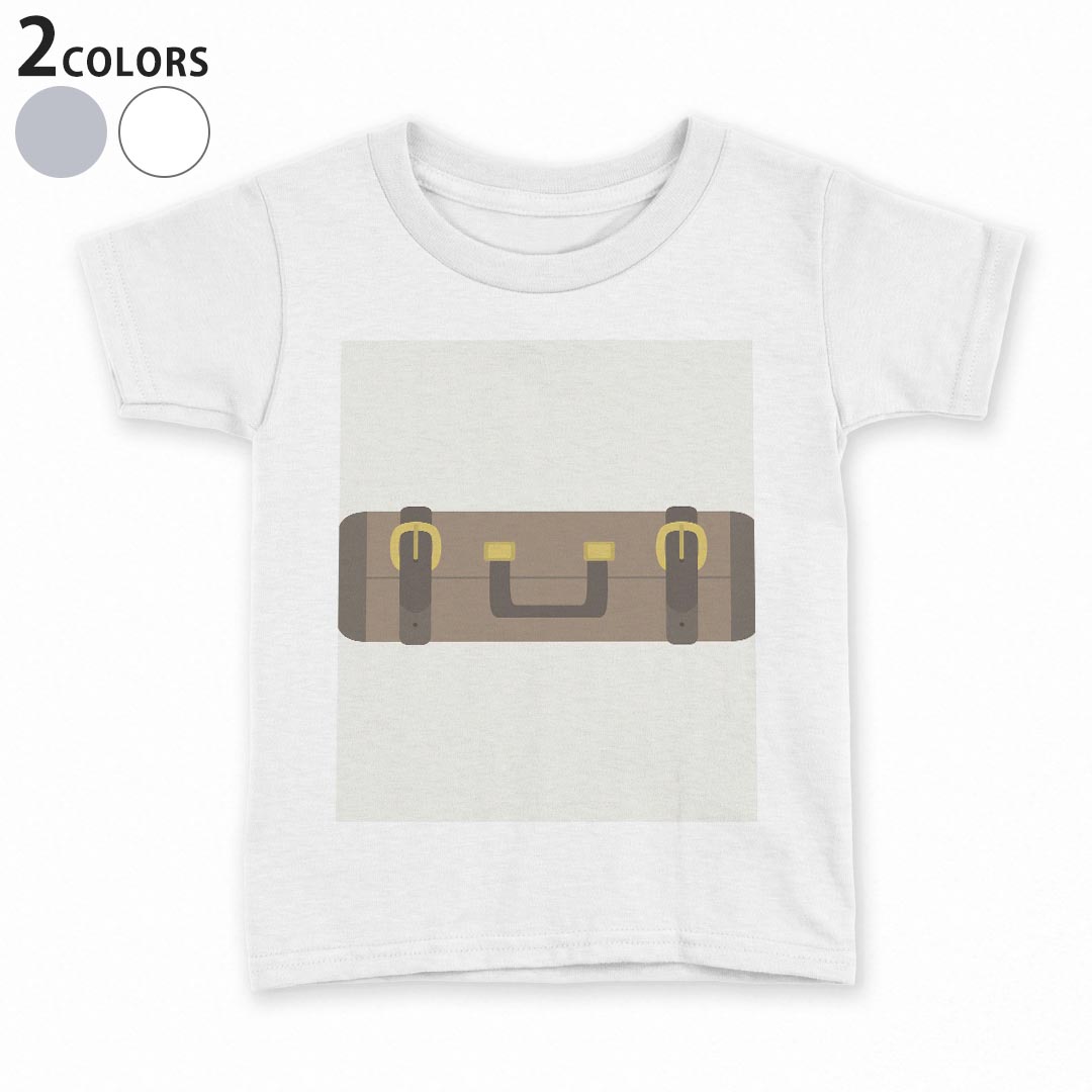 乐天商城 - tシャツ キッズ 半袖 白地 デザイン 90 100 110 120 130 140 150 Tシャツ ティーシャツ T shirt 010285 カバン　ファッション　茶色