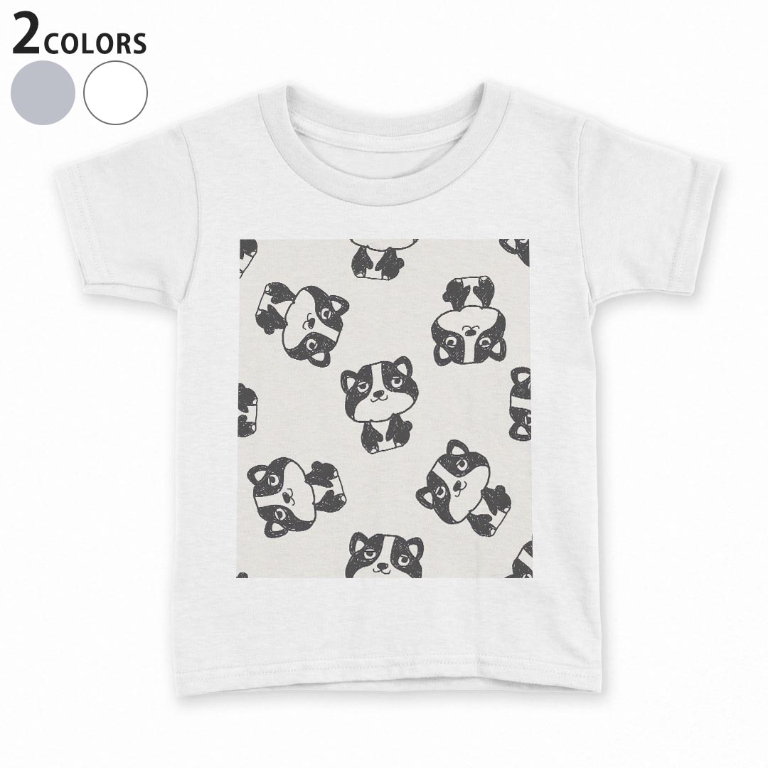 tシャツ キッズ 半袖 白地 デザイン 90 100 110 120 130 140 150 Tシャツ ティーシャツ T shirt 010660 動物　イラスト　白