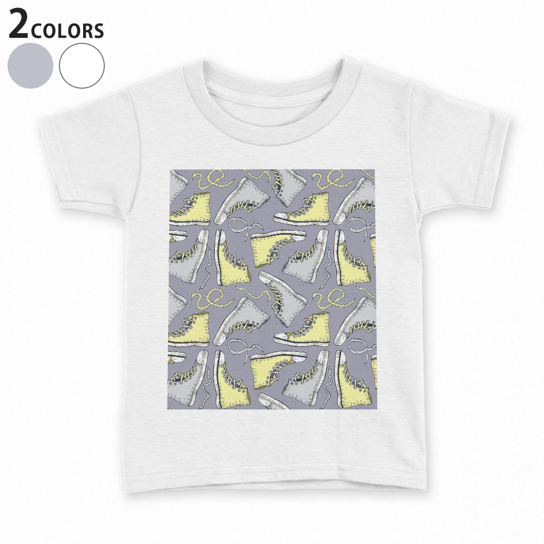 T恤（短袖） - tシャツ キッズ 半袖 白地 デザイン 90 100 110 120 130 140 150 Tシャツ ティーシャツ T shirt 011049 靴　おしゃれ　ファッション